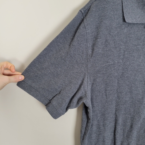 Brooks Brothers Orignal Fit Polo Mens Large Gray 100% Cotton Logo - Picture 3 of 7